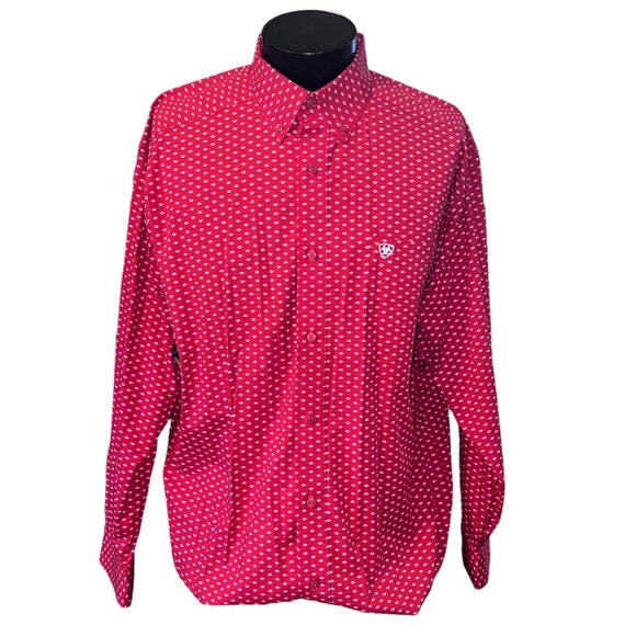 Ariat Stretch Long Sleeve Button Down Western Shirt - Picture 1 of 12